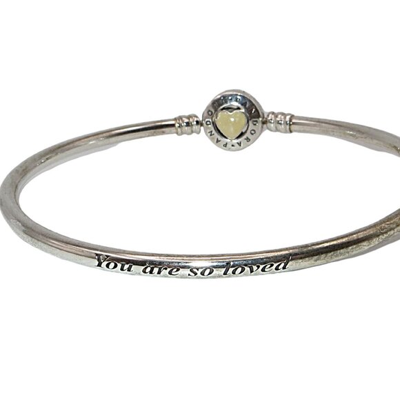 Pandora Bangle Charm Bracelet You Are So Loved Loving Heart 6.7" 590746EN23 - Picture 3 of 7